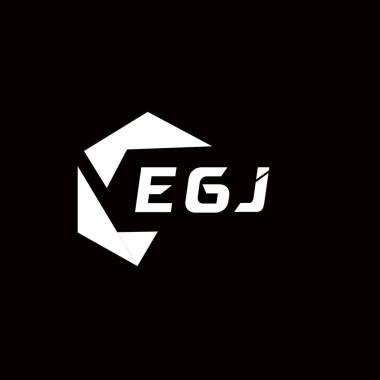 EGJ yaratıcı minimalist harf logosu. EGJ benzersiz vektör baş harfleri harf logosu tasarımı