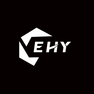 EHY yaratıcı minimalist harf logosu. EHY benzersiz vektör baş harfleri harf logosu tasarımı