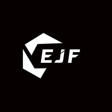 EJF yaratıcı minimalist harf logosu. EJF benzersiz vektör baş harfleri harf logosu tasarımı