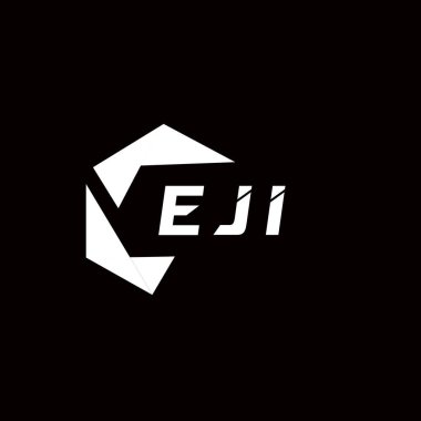 EJI yaratıcı minimalist harf logosu. EJI benzersiz vektör baş harfleri harf logosu tasarımı