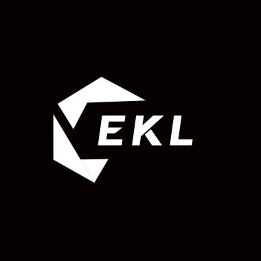 EKL yaratıcı minimalist harf logosu. EKL benzersiz vektör baş harfleri harf logosu tasarımı