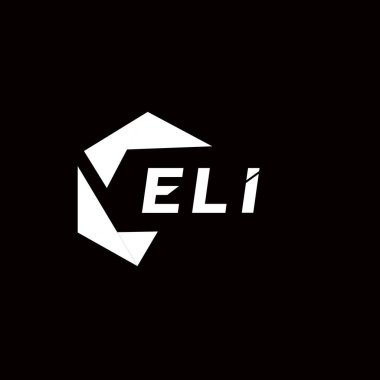 Yaratıcı minimalist harf logosu. ELI eşsiz vektör baş harfleri alfabe harf logosu tasarımı