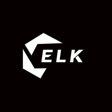 ELK yaratıcı minimalist harf logosu. ELK eşsiz vektör baş harfleri alfabe harf logosu tasarımı