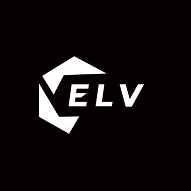 ELV yaratıcı minimalist harf logosu. ELV eşsiz vektör baş harfleri alfabe harf logosu tasarımı