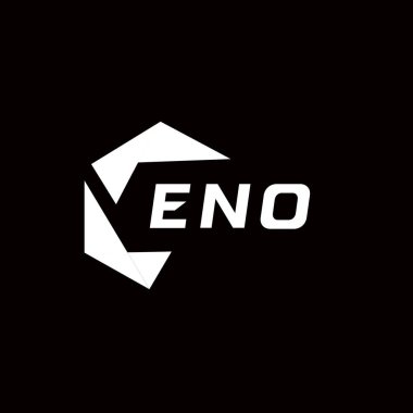Eno yaratıcı minimalist harf logosu. ENO eşsiz vektör baş harfleri alfabe harfi logo tasarımı