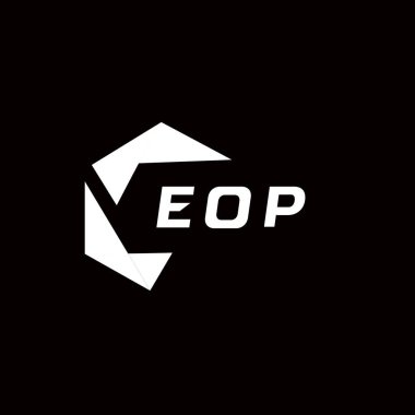 EOP yaratıcı minimalist harf logosu. EOP benzersiz vektör baş harfleri harf logosu tasarımı