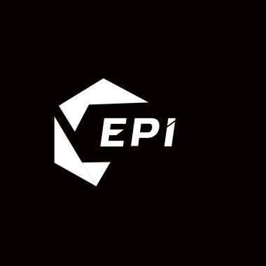 EPI yaratıcı minimalist harf logosu. EPI benzersiz vektör baş harfleri harf logosu tasarımı
