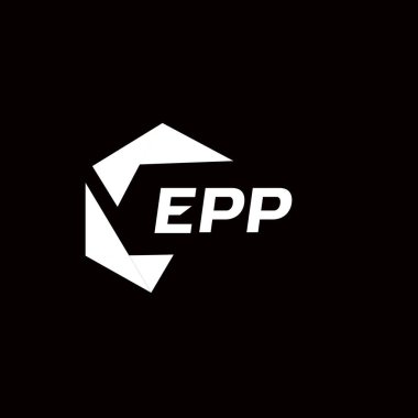EPP yaratıcı minimalist harf logosu. EPP benzersiz vektör baş harfleri harf logosu tasarımı