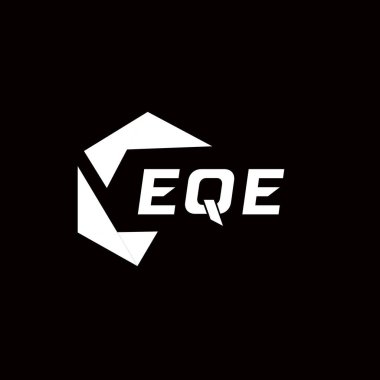 EQE yaratıcı minimalist harf logosu. EQE benzersiz vektör baş harfleri harf logosu tasarımı