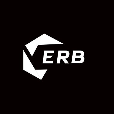 ERB yaratıcı minimalist harf logosu. ERB benzersiz vektör baş harfleri alfabe harf logosu tasarımı