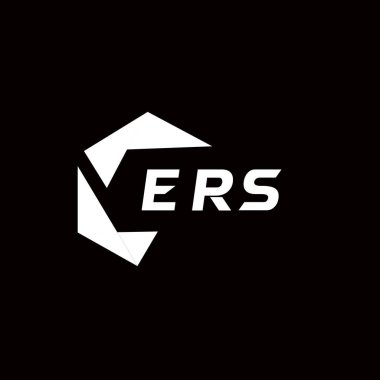 ER yaratıcı minimalist harf logosu. ERS benzersiz vektör baş harfleri alfabe harfi logo tasarımı