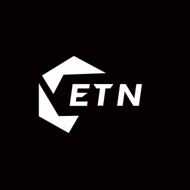 ETN yaratıcı minimalist harf logosu. ETN eşsiz vektör baş harfleri alfabe harfi logo tasarımı