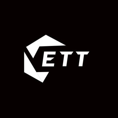 ETT yaratıcı minimalist harf logosu. ETT benzersiz vektör baş harfleri harf logosu tasarımı