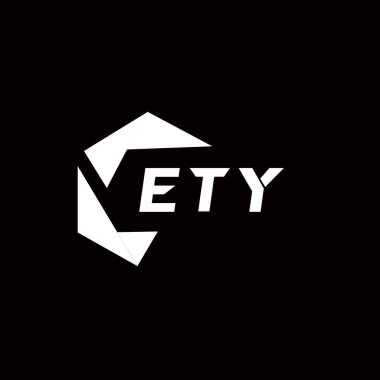 Yaratıcı minimalist harf logosu. ETY benzersiz vektör baş harfleri alfabe harf logosu tasarımı
