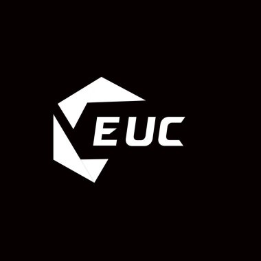 EUC yaratıcı minimalist harf logosu. EUC benzersiz vektör baş harfleri harf logosu tasarımı