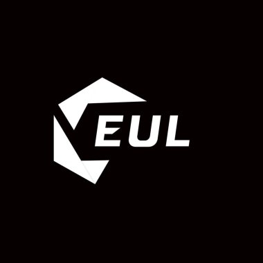 EUL yaratıcı minimalist harf logosu. EUL benzersiz vektör baş harfleri harf logosu tasarımı