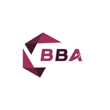 BBA yaratıcı minimalist harf logosu. BBA eşsiz vektör baş harfleri alfabe harf logosu tasarımı