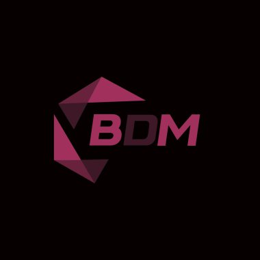 BDM yaratıcı minimalist harf logosu. BDM eşsiz vektör baş harfleri alfabe harfi logo tasarımı