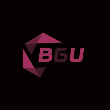 BGU yaratıcı minimalist harf logosu. BGU benzersiz vektör baş harfleri harf logosu tasarımı