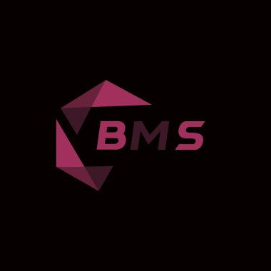 BMS yaratıcı minimalist harf logosu. BMS eşsiz vektör baş harfleri alfabe harf logosu tasarımı