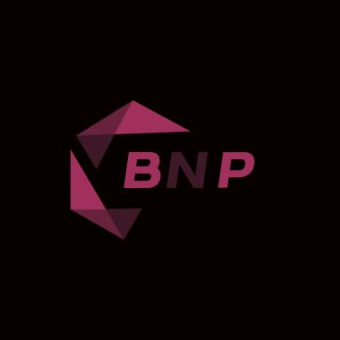BNP yaratıcı minimalist harf logosu. BNP eşsiz vektör baş harfleri alfabe harfi logo tasarımı