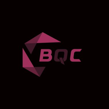 BQC yaratıcı minimalist harf logosu. BQC benzersiz vektör baş harfleri harf logosu tasarımı