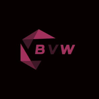 BVW yaratıcı minimalist harf logosu. BVW eşsiz vektör baş harfleri alfabe harfi logo tasarımı