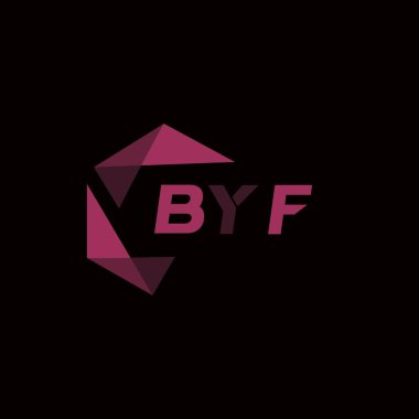 BYF yaratıcı minimalist harf logosu. BYF eşsiz vektör baş harfleri alfabe harfi logosu BYF yaratıcı minimalist harf logosu. BYF benzersiz vektör baş harfleri harf logosu tasarımı