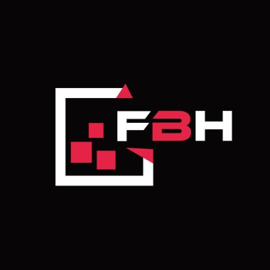 FBH 'nin yaratıcı minimalist harf logosu. BHF eşsiz vektör baş harfleri alfabe harfi logosu BHF yaratıcı minimalist harf logosu. BHF benzersiz vektör baş harfleri harf logosu tasarımı