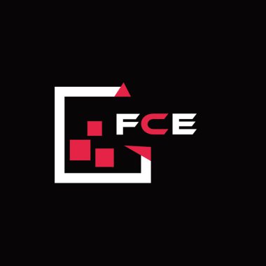 FCE yaratıcı minimalist harf logosu. FCE eşsiz vektör baş harfleri alfabe harf logosu tasarımı FCE yaratıcı minimalist harf logosu. FCE eşsiz vektör baş harfleri alfabe harf logosu tasarımı