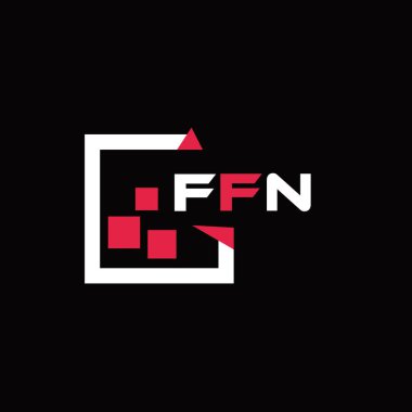 FFN yaratıcı minimalist harf logosu. FFN eşsiz vektör baş harfleri alfabe harf logosu tasarımı 