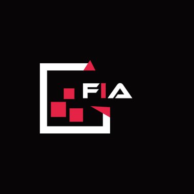 FIA yaratıcı minimalist harf logosu. FIA eşsiz vektör baş harfleri alfabe harf logosu tasarımı