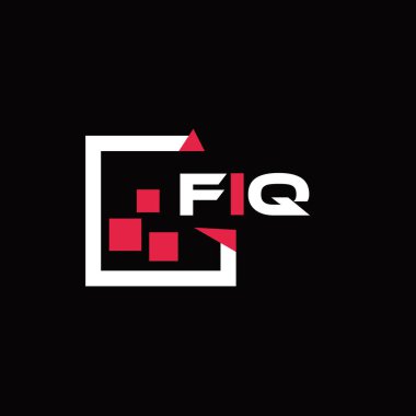 FIQ yaratıcı minimalist harf logosu. FIQ eşsiz vektör baş harfleri alfabe harf logosu tasarımı 