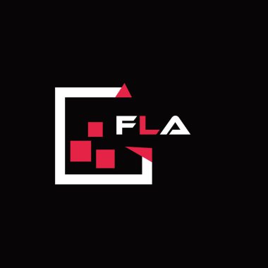 FLA yaratıcı minimalist harf logosu. FLA benzersiz vektör baş harfleri alfabe harf logosu tasarımı 