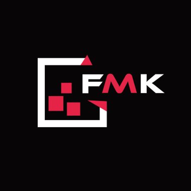 FMK yaratıcı minimalist harf logosu. FMK benzersiz vektör baş harfleri alfabe harfi logo tasarımı 