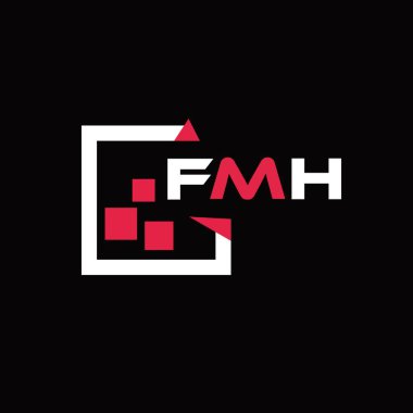 FMH yaratıcı minimalist harf logosu. FMH benzersiz vektör baş harfleri harf logosu tasarımı 