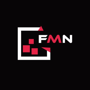FMN yaratıcı minimalist harf logosu. FMN eşsiz vektör baş harfleri alfabe harfi logo tasarımı 