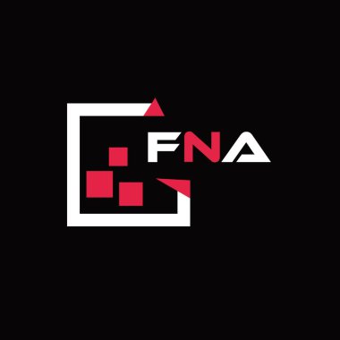FNA yaratıcı minimalist harf logosu. FNA eşsiz vektör baş harfleri alfabe harf logosu tasarımı 