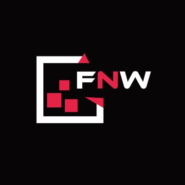 FNW yaratıcı minimalist harf logosu. FNW eşsiz vektör baş harfleri alfabe harfi logo tasarımı 