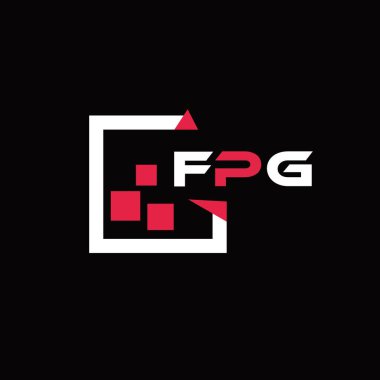 FPG yaratıcı minimalist harf logosu. FPG benzersiz vektör baş harfleri harf logosu tasarımı 