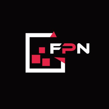 FPN yaratıcı minimalist harf logosu. FPN benzersiz vektör baş harfleri harf logosu tasarımı 