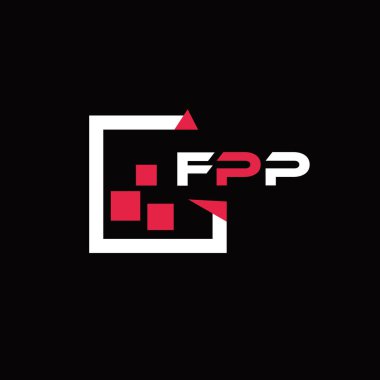 FPP yaratıcı minimalist harf logosu. FPP benzersiz vektör baş harfleri harf logosu tasarımı 