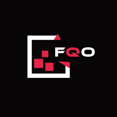 FQO yaratıcı minimalist harf logosu. FQO eşsiz vektör baş harfleri harf logosu tasarımı 