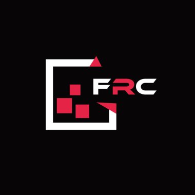 FRC yaratıcı minimalist harf logosu. FRC benzersiz vektör baş harfleri harf logosu tasarımı 