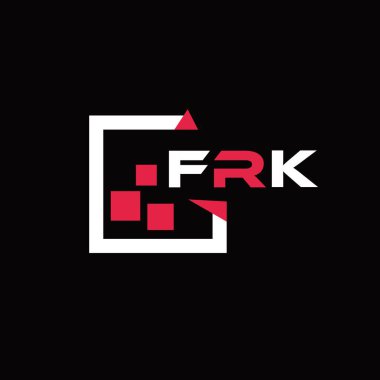 FRK yaratıcı minimalist harf logosu. FRK benzersiz vektör baş harfleri harf logosu tasarımı 