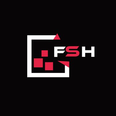 FSH yaratıcı minimalist harf logosu. FSH benzersiz vektör baş harfleri harf logosu tasarımı 