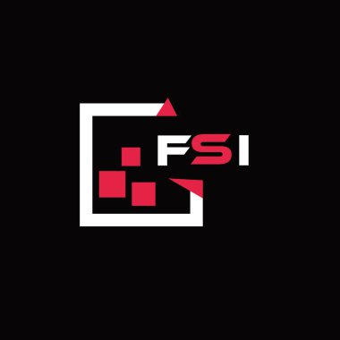 FSI yaratıcı minimalist harf logosu. FSI benzersiz vektör baş harfleri harf logosu tasarımı 