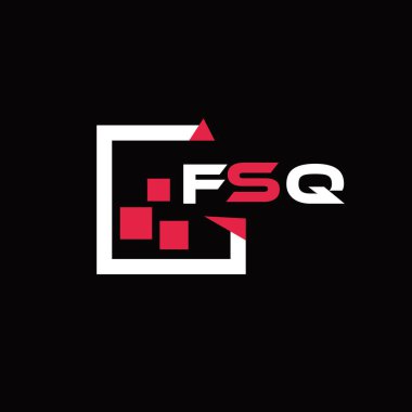 FSQ yaratıcı minimalist harf logosu. FSQ benzersiz vektör baş harfleri harf logosu tasarımı 