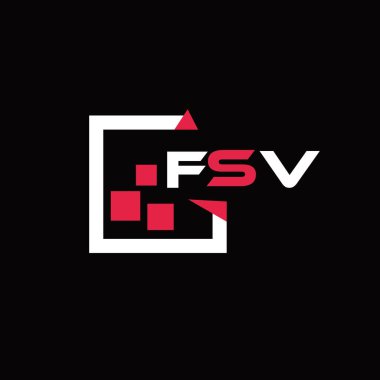 FSV yaratıcı minimalist harf logosu. FSV benzersiz vektör baş harfleri harf logosu tasarımı