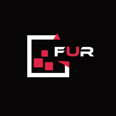 FUR yaratıcı minimalist harf logosu. FUR eşsiz vektör baş harfleri alfabe harf logosu tasarımı 